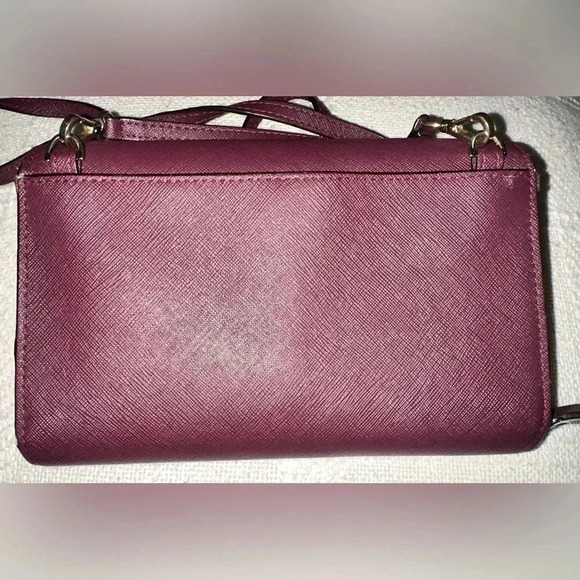 Kate Spade Laurel Way Winni Chocolate Cherry Crossbody Wallet - Picture 4 of 13